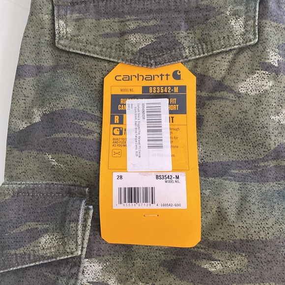 Carhartt Man’s Relaxed fit canvas Cargo work Shorts - Picture 9 of 11